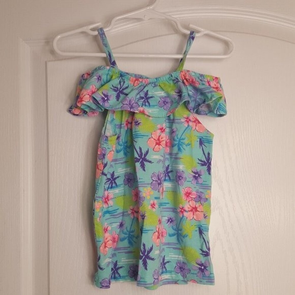 Garanimals Tropical Off the Shoulder Ruffle Shirt